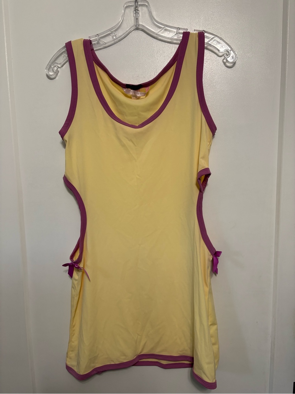 Victoria's Secret Vintage 2003 Cutout Slip Dress M Yellow Coquette Fairycore